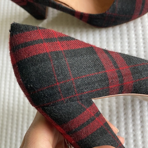 J Crew plaid heels size 9.5 - Picture 5 of 5